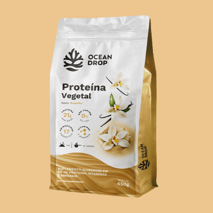 Proteína Vegetal de Baunilha OCEANDROP 450g (DISPLAY)